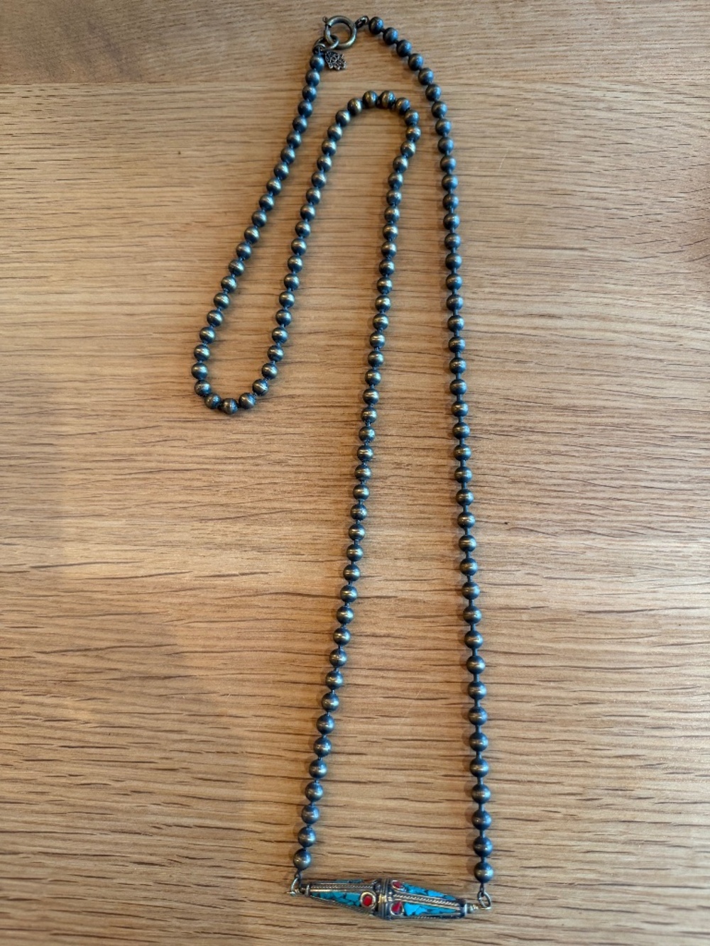 Glass beaded necklace
